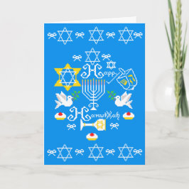 Happy Hanukkah Holiday Feiertagskarte