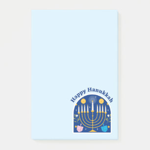 Happy Hanukkah Holiday Festivals Hinweise Post-it Klebezettel