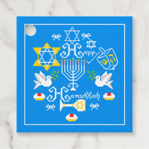 Happy Hanukkah Holiday Geschenkanhänger