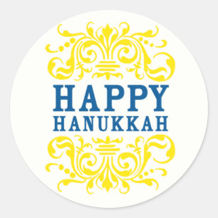 Happy Hanukkah Holiday Stickers