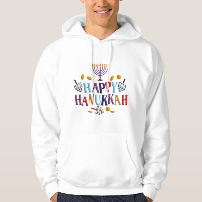 Happy Hanukkah Hoodie (Vorderseite)