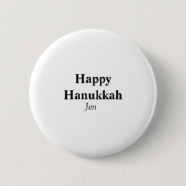 Happy Hanukkah Ihr Name Text editierbar Button
