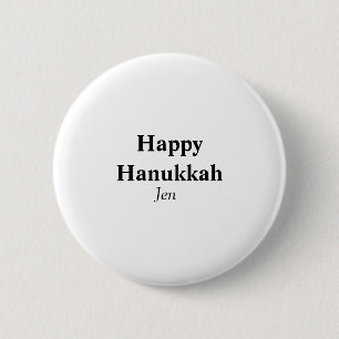 Happy Hanukkah Ihr Name Text editierbar Button