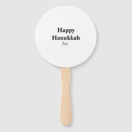 Happy Hanukkah Ihr Name Text editierbar Fächer