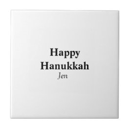 Happy Hanukkah Ihr Name Text editierbar Fliese