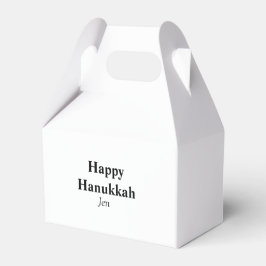 Happy Hanukkah Ihr Name Text editierbar Geschenkschachtel