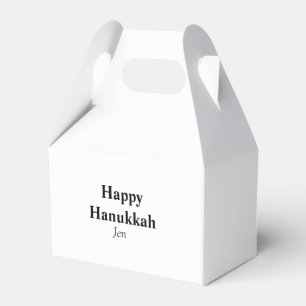 Happy Hanukkah Ihr Name Text editierbar Geschenkschachtel