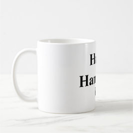 Happy Hanukkah Ihr Name Text editierbar Kaffeetasse