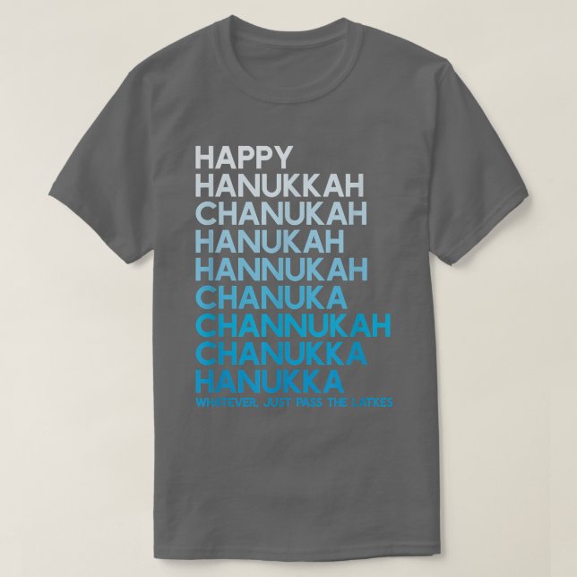 Happy Hanukkah Jewish Holiday Chanukah Menorah Dre T-Shirt (Design vorne)