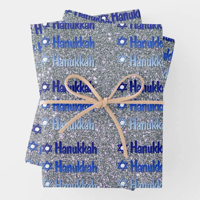 Happy Hanukkah Jewish Holiday Geschenkpapier (Beispiel)