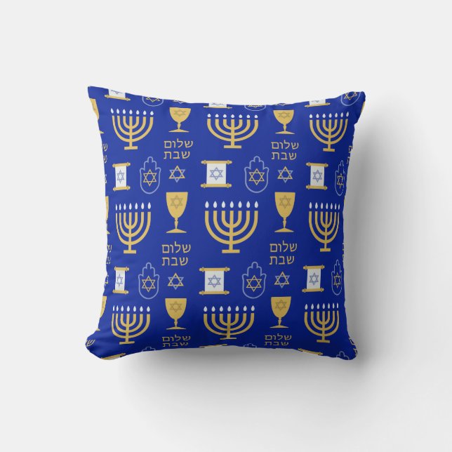 Happy Hanukkah Jewish Holiday Kissen (Vorderseite)