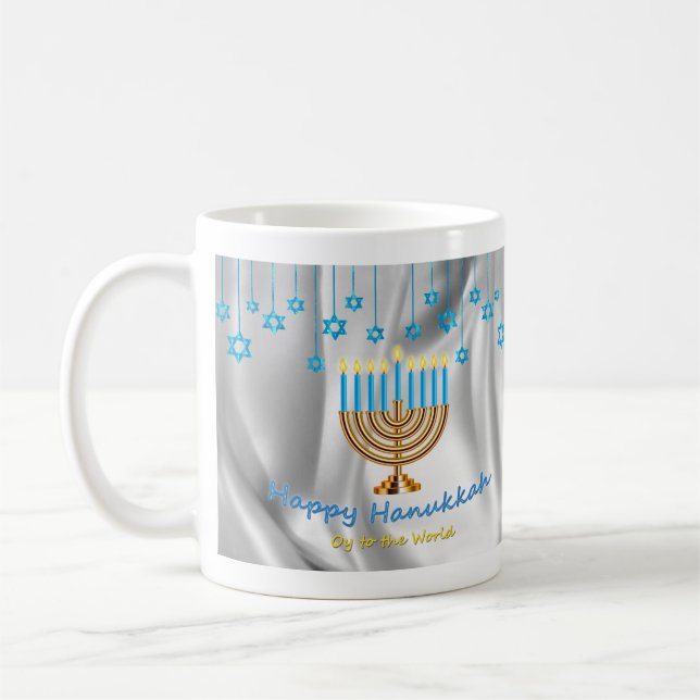 Happy Hanukkah Kaffeetasse (Links)