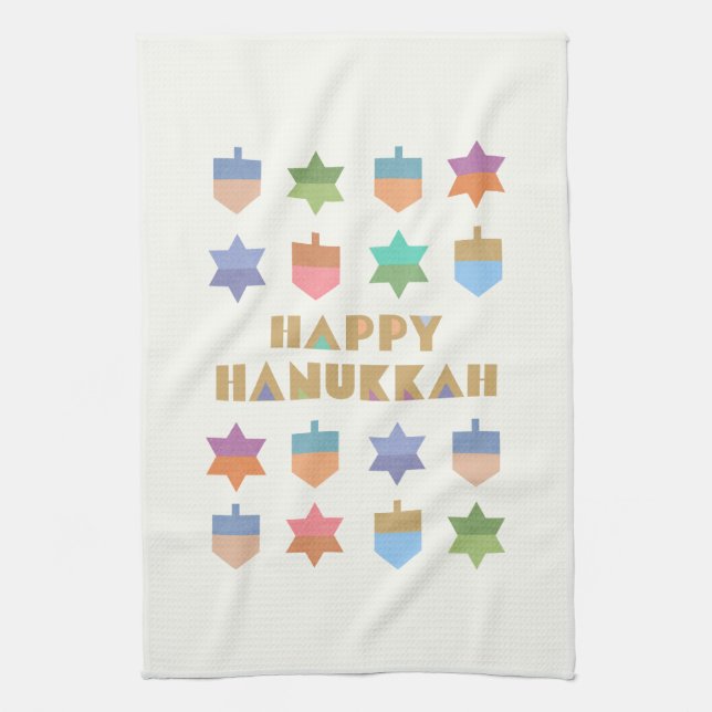 Happy Hanukkah Küchentücher (Vertikal)