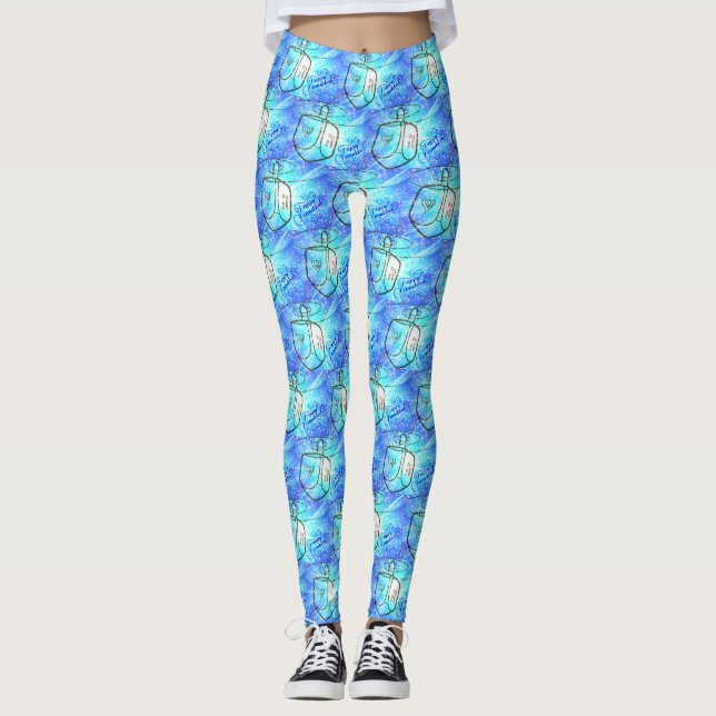Happy Hanukkah Leggings (Vorderseite)