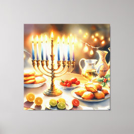Happy Hanukkah Leinwanddruck