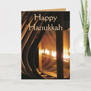 Happy Hanukkah Lights Feiertagskarte