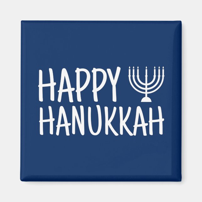 Happy Hanukkah Magnet (Vorne)