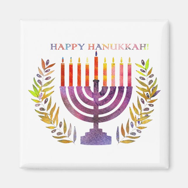 Happy Hanukkah Magnets Magnet (Vorne)
