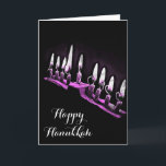 Happy Hanukkah Mai Sie segnen und gesegnet sein Karte<br><div class="desc">Happy Hanukkah Mai Sie segnen und sein gesegnet Lit Menorah Karte</div>