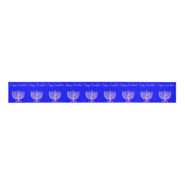 Happy Hanukkah Menorah David' Fave Ripsband
