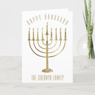 Happy Hanukkah Menorah Ferienkarte Feiertagskarte