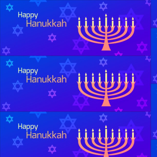 Happy Hanukkah Menorah Geschenkpapier (Von Creator hochgeladen)