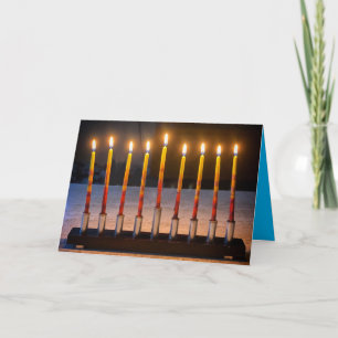 Happy Hanukkah Menorah Miracle Card Karte