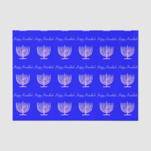 Happy Hanukkah Menorah Nina's Fave Seidenpapier