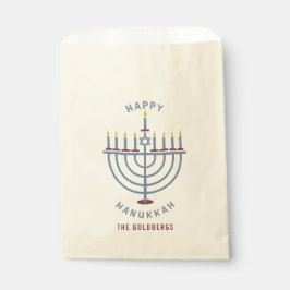 Happy Hanukkah Menorah Party Custom Geschenktütchen