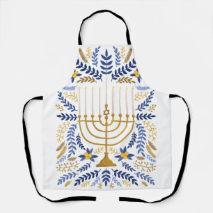 Happy Hanukkah Menorah Schürze