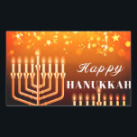 Happy Hanukkah Menorah Square Sticker<br><div class="desc">.Feiern Sie acht Tage und acht Nächte des Festivals der Lichter mit Hanukkah-Karten und Geschenken. Das Lichterfest ist hier. Lächle die Menorah, spiele mit dem dreiel und feiere auf Latkes und Sufganiyots. Feiern Sie den Geist von Hanukkah mit Freunden, Familie und Lieben, indem Sie ihnen Happy Hanukkah wünschen.</div>