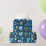 Happy Hanukkah Menorah Sufganiyot Niedlich Owl Gif Geschenkpapier<br><div class="desc">Mit unserem Dreidel,  Menorah,  Sufganiyot,  Niedlichen Schüssel,  Gift,  David Star,  Kerzen,  Niedlichen Fox Happy Hanukkah Packpapier verzaubern Sie Ihre Hanukah Geschenke in reiner Freude! Dieses Verpackungspapier verleiht Ihren Hanukkah-Geschenken eine Wärme- und Festigkeitsschicht. Mit diesem wunderschönen Verpackungspapier wackeln Sie Ihre Liebe und Ihre Wünsche. Happy Hanukka!</div>