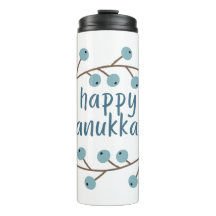 Happy Hanukkah mit Berry Branches