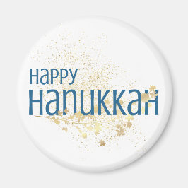 Happy Hanukkah (mit Goldblättern) Magnet