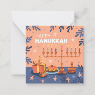 Happy Hanukkah Mitteilungskarte