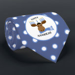 Happy Hanukkah Moose Funny Holiday Neck Tie Krawatte<br><div class="desc">Die Hanukkah Krawatte wird ein lustiges und festliches Gespräch mit dem Party,  der Schule oder dem Büro sein.</div>