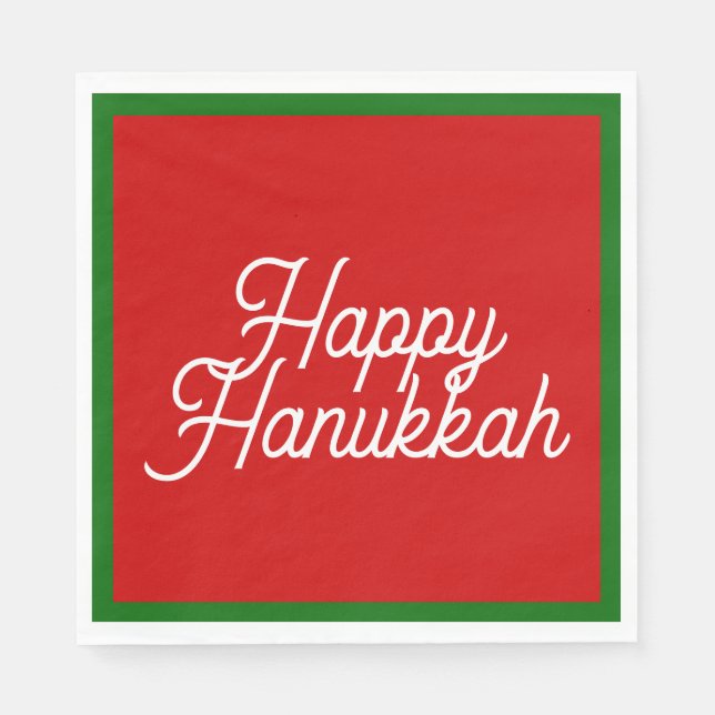 Happy Hanukkah Napkins Serviette (Vorderseite)