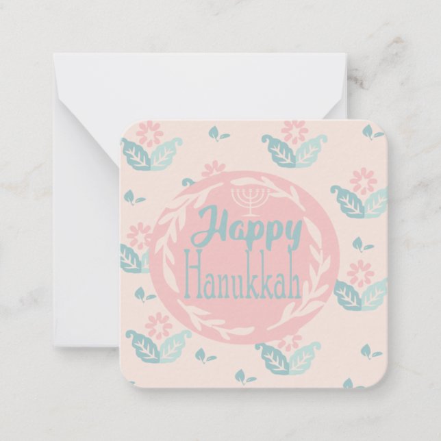 Happy Hanukkah Note Card Mitteilungskarte (Vorderseite)