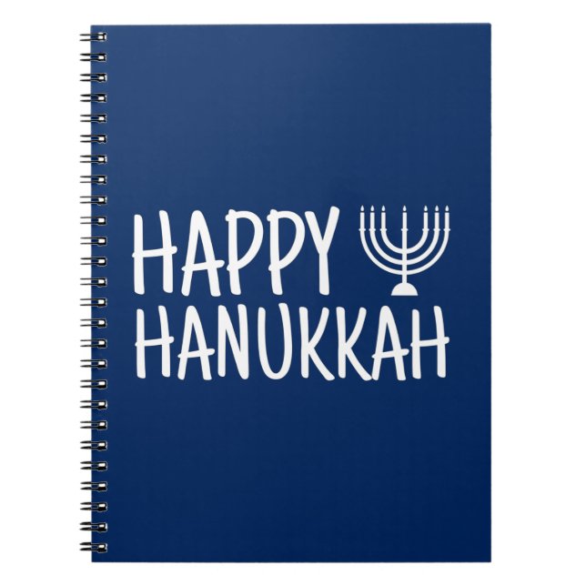 Happy Hanukkah Notizblock (Vorderseite)