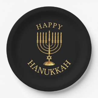 Happy Hanukkah Pappteller