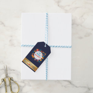 Happy Hanukkah Party Festival Moon and Stars Geschenkanhänger