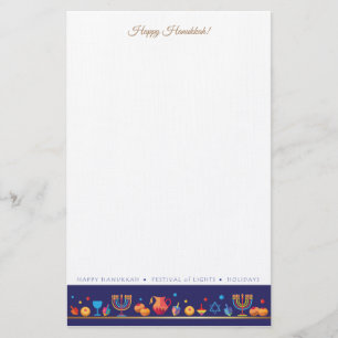 Happy Hanukkah Party Festival of Lights Schöne Aus Briefpapier