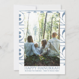 Happy Hanukkah Personalisiert Holiday Foto Feiertagskarte