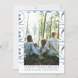 Happy Hanukkah Personalisiert Holiday Foto Feiertagskarte