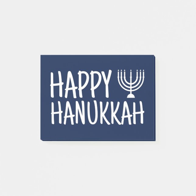 Happy Hanukkah Post-it Klebezettel (Vorderseite)
