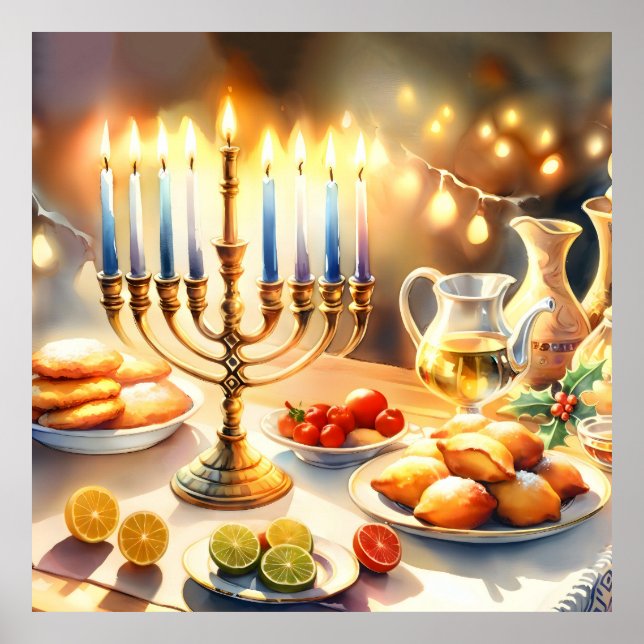 Happy Hanukkah Poster (Vorne)