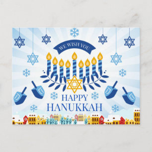Happy Hanukkah Postkarte