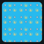 Happy Hanukkah Quadratischer Aufkleber<br><div class="desc">Happy Hanukkah</div>