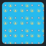 Happy Hanukkah Quadratischer Aufkleber<br><div class="desc">Happy Hanukkah</div>