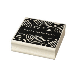 Happy Hanukkah Rubber Briefmarke Gummistempel